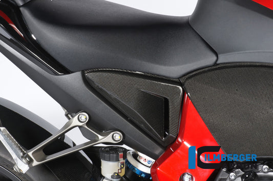 Side cover under seat right carbon