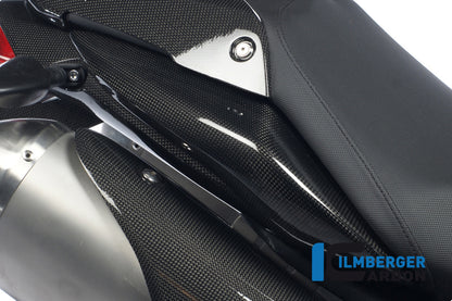 Side cover under seat right carbon