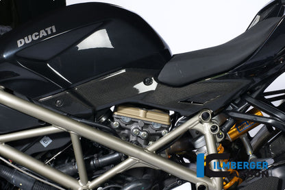 Left side cover under seat carbon