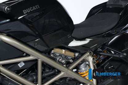 Left side cover under seat carbon