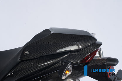 Pillion seat cover carbon