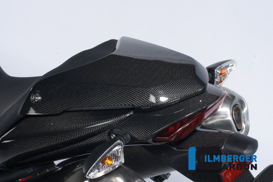 Pillion seat cover carbon