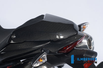Pillion seat cover carbon