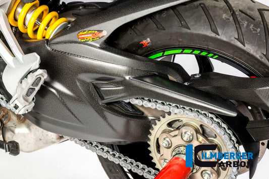 Swingarm Cover / upper Chainguard matt surface Carbon