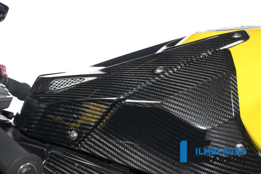 Tank cover top with carbon grid