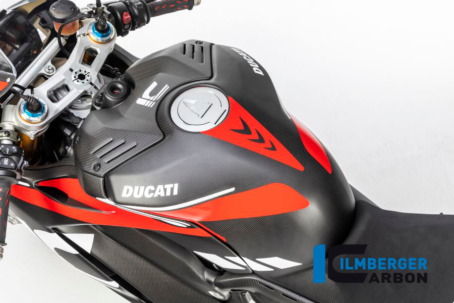 Tank fairing with crash pads matt Panigale V4 Racing