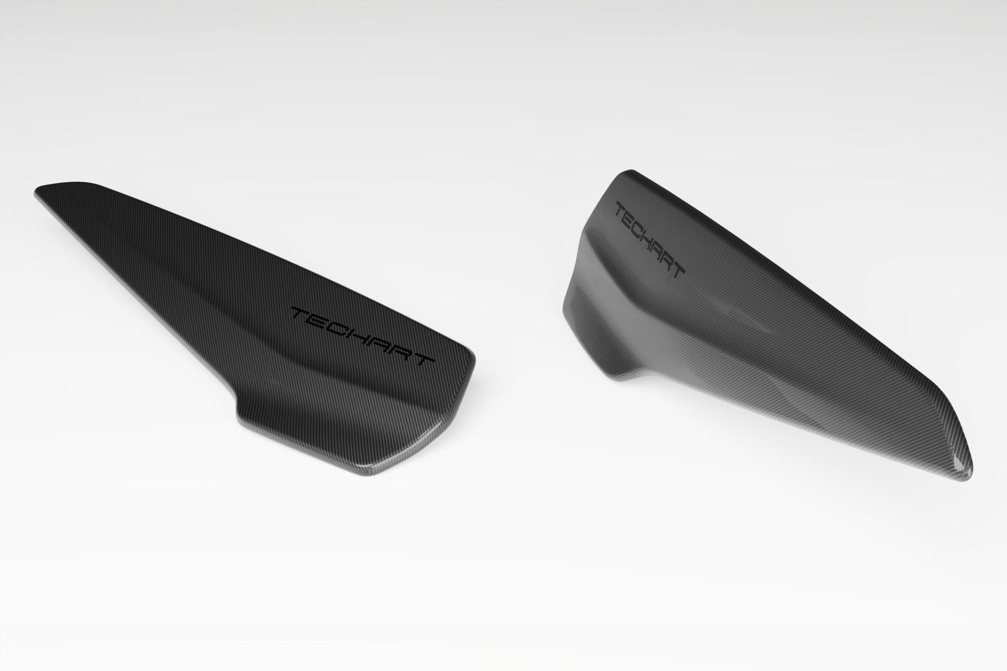 Porsche 9YA Cayenne Coupe from model year 2018 Roof Spoiler End Plates