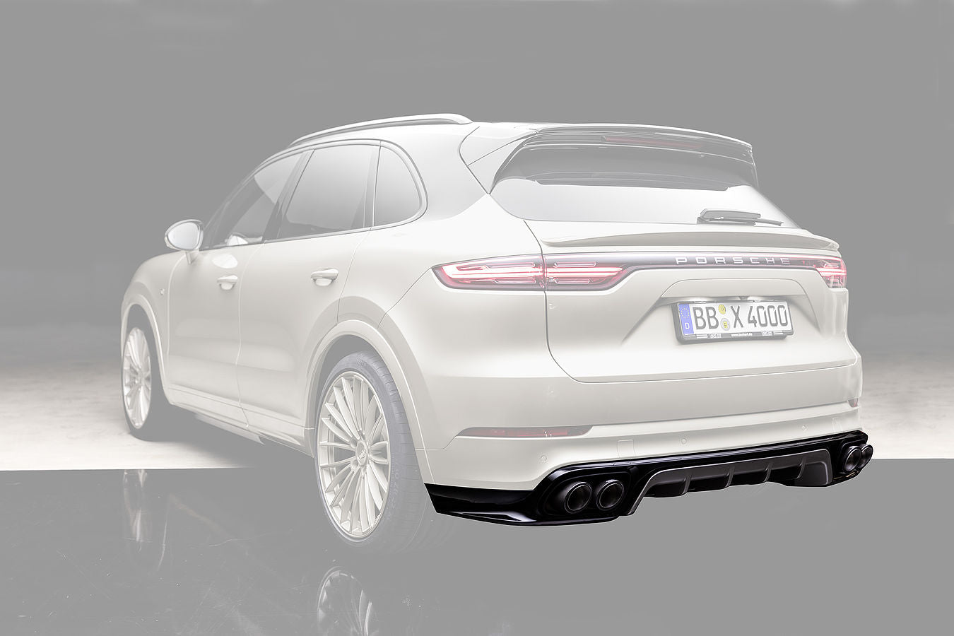 Porsche 9YA Cayenne / Coupe E3 from model year 2018 only E3.1 Rear apron lower section I incl. diffuser