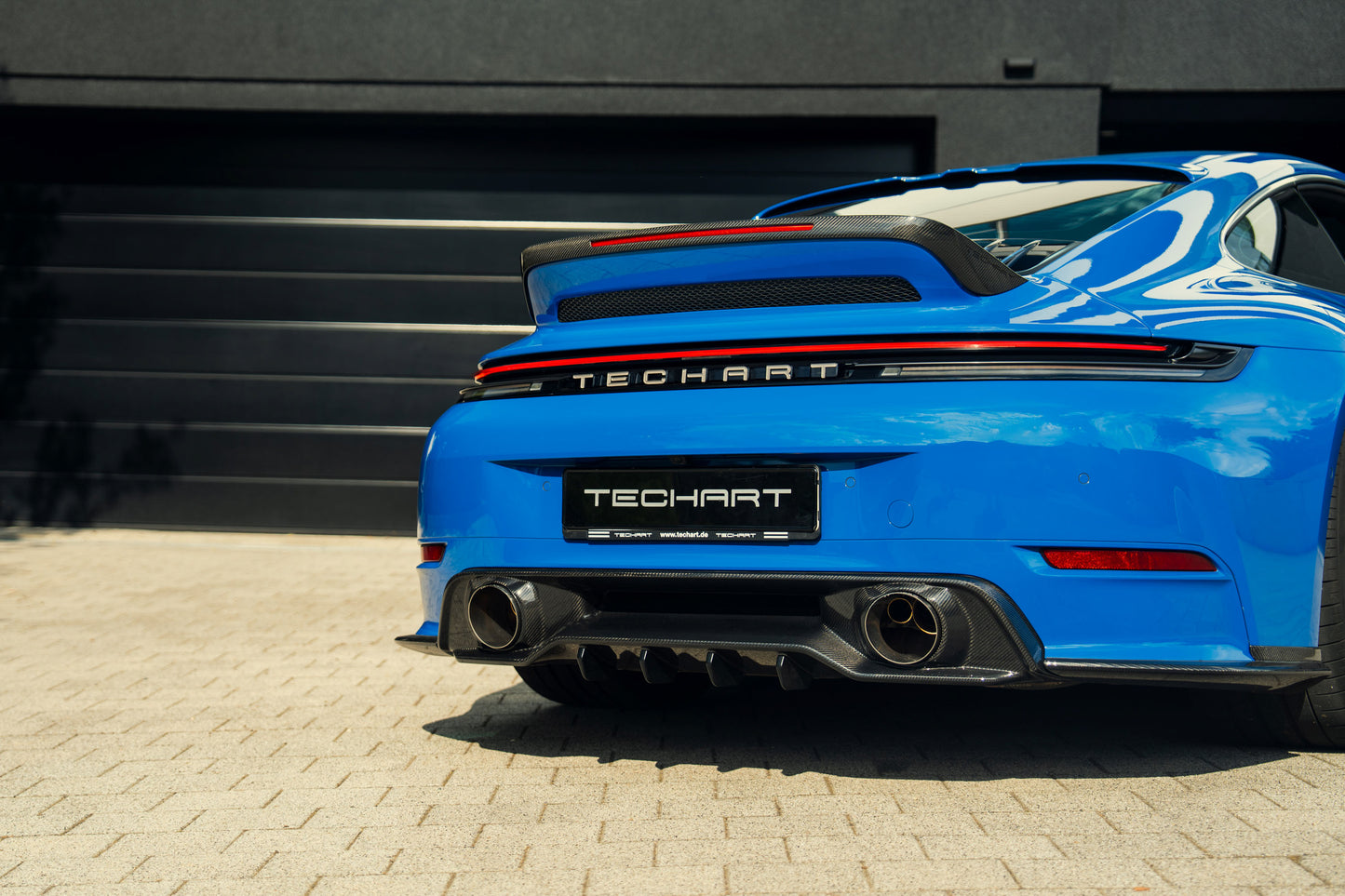 Porsche 992.2 Carrera base Rear diffuser, exposed carbon fiber, matte finish