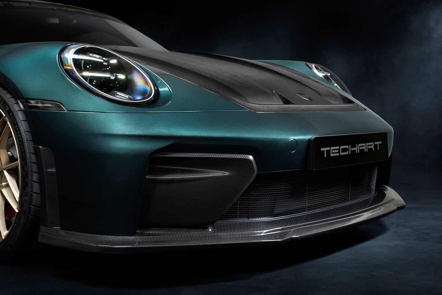 Porsche 992.2 GT3 Front air intake trim, carbon gloss