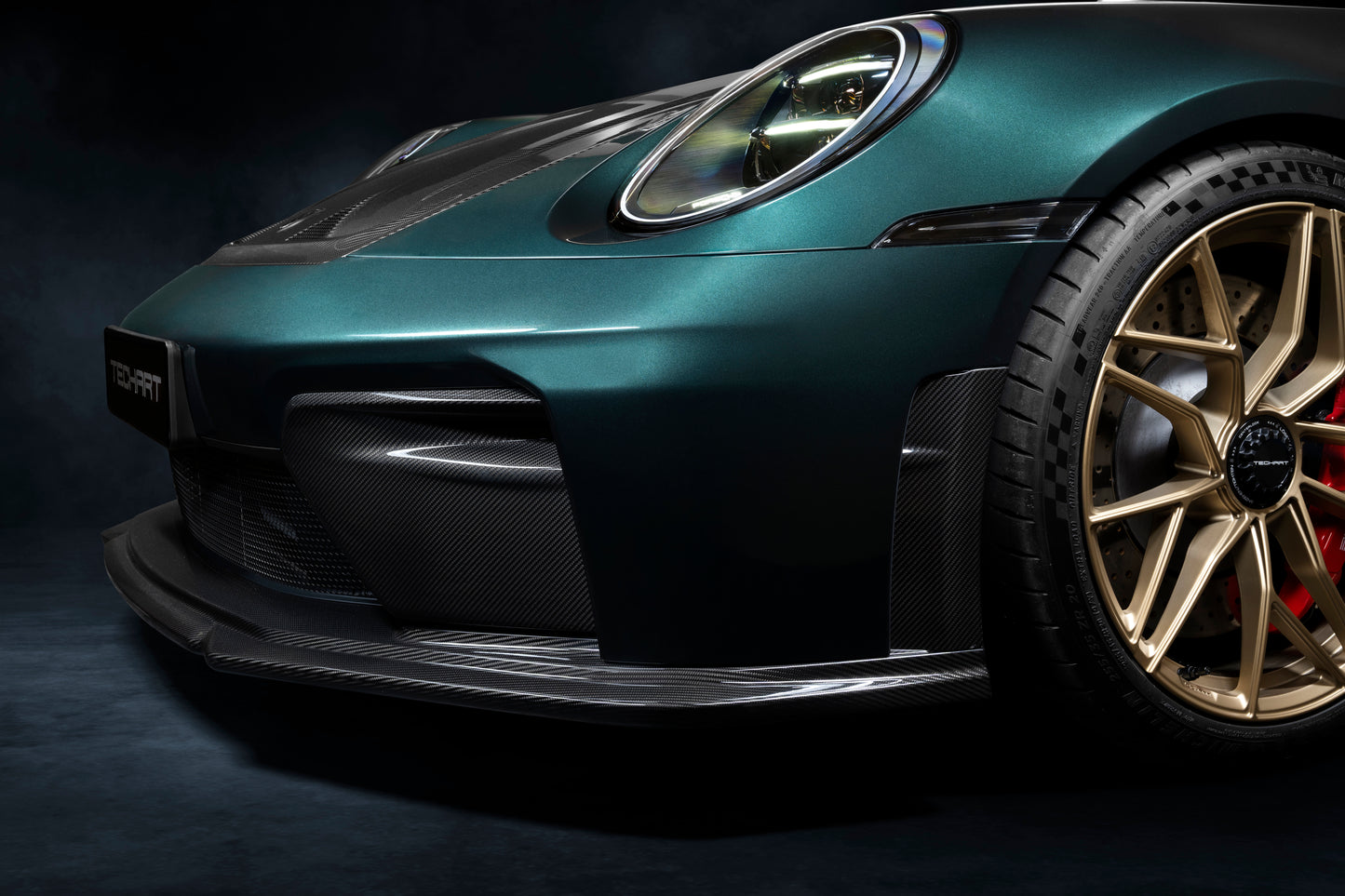 Porsche 992.2 GT3 Front air intake trim, carbon gloss