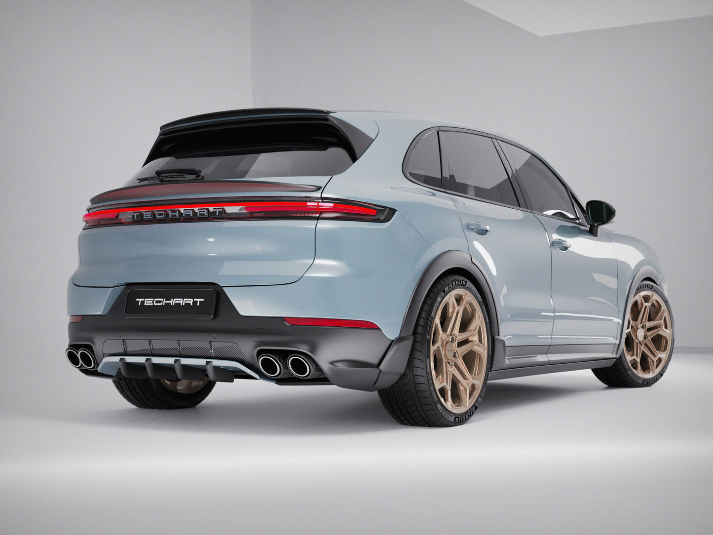 Porsche 9YA Cayenne E3 from model year 2018 Rear spoiler trim