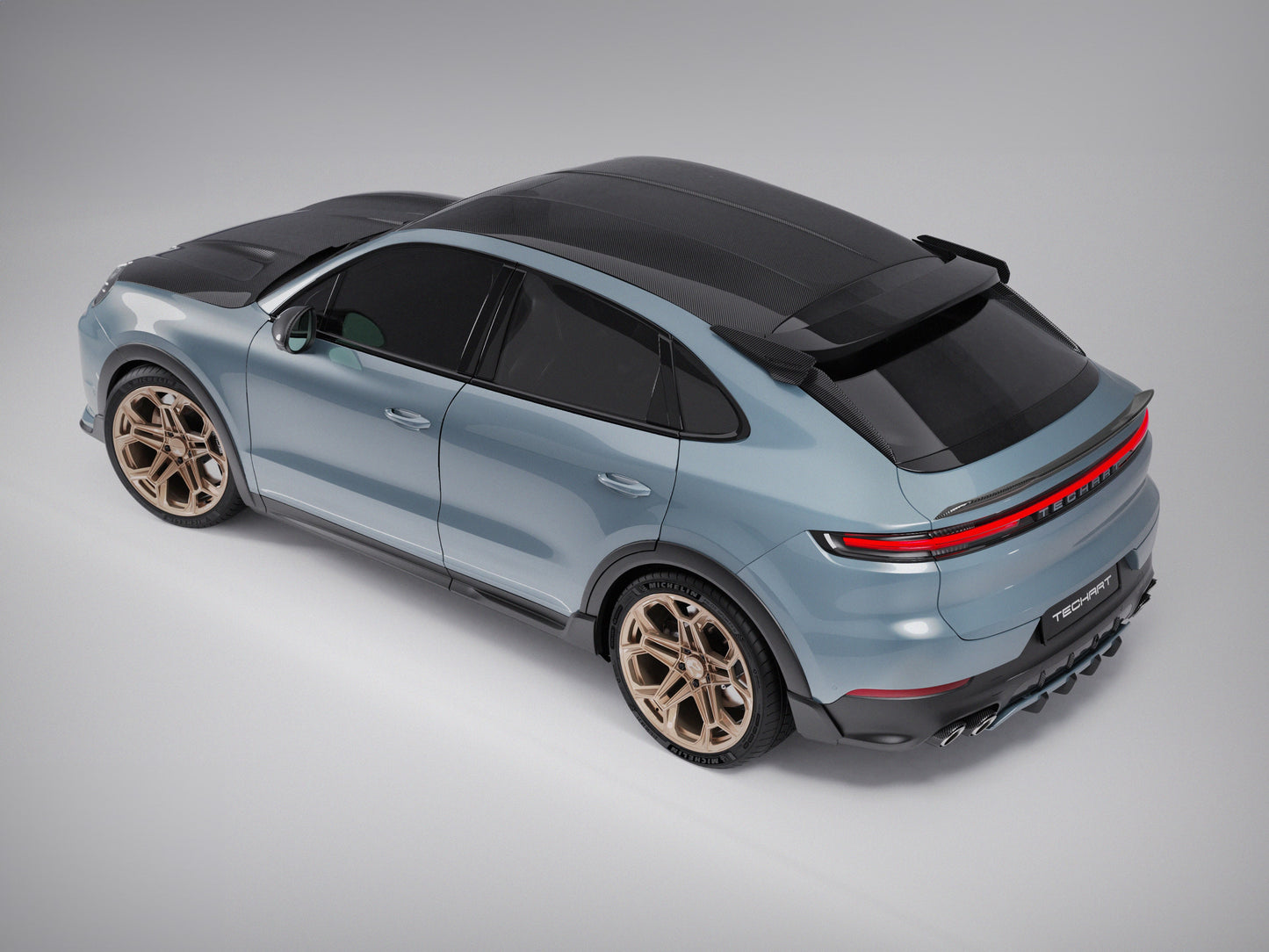 Porsche 9YA Cayenne Coupe from model year 2018 Aero Curtain Rear