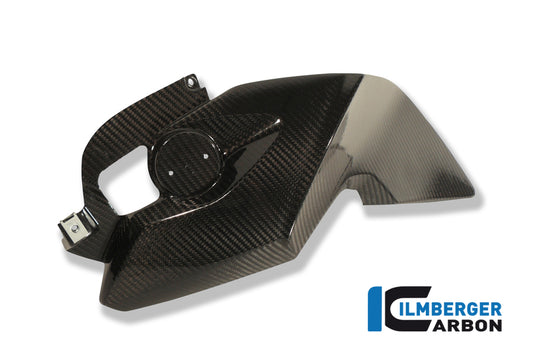 Tank side cover left Carbon
