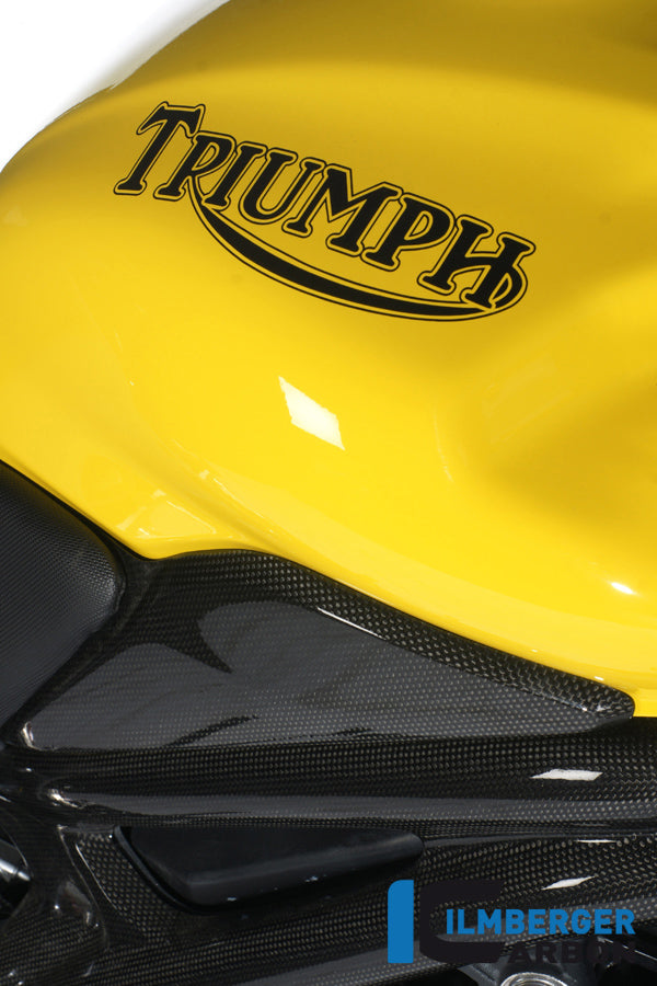 Tank side cover right Carbon
