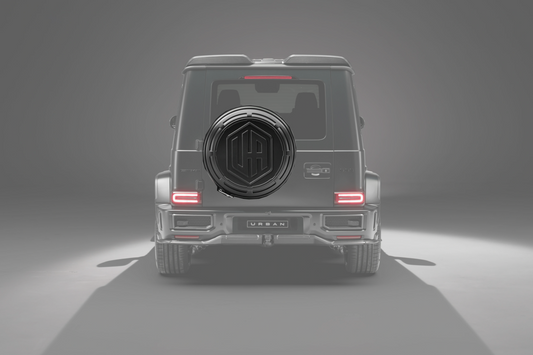 Mercedes W465 G-Wagon Aerokit / Widetrack UA Icon Rear Wheel Carrier - Visual Carbon Fibre
