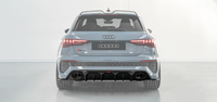 Audi RS3 8Y Hatchback Rear Diffuser with Bumper Sills - Visual Carbon Fibre with URBAN Emblem