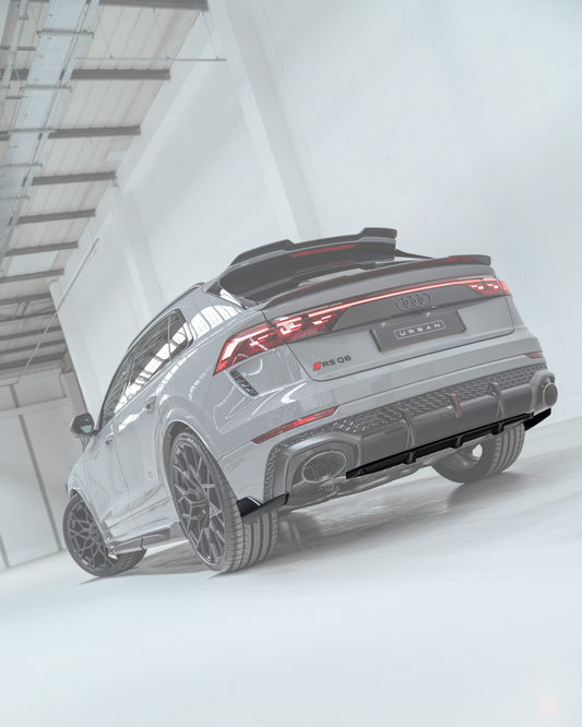 Audi RSQ8 Facelift Visual Carbon Fibre Rear Diffuser Set - Satin (Not compatible with tow hook)