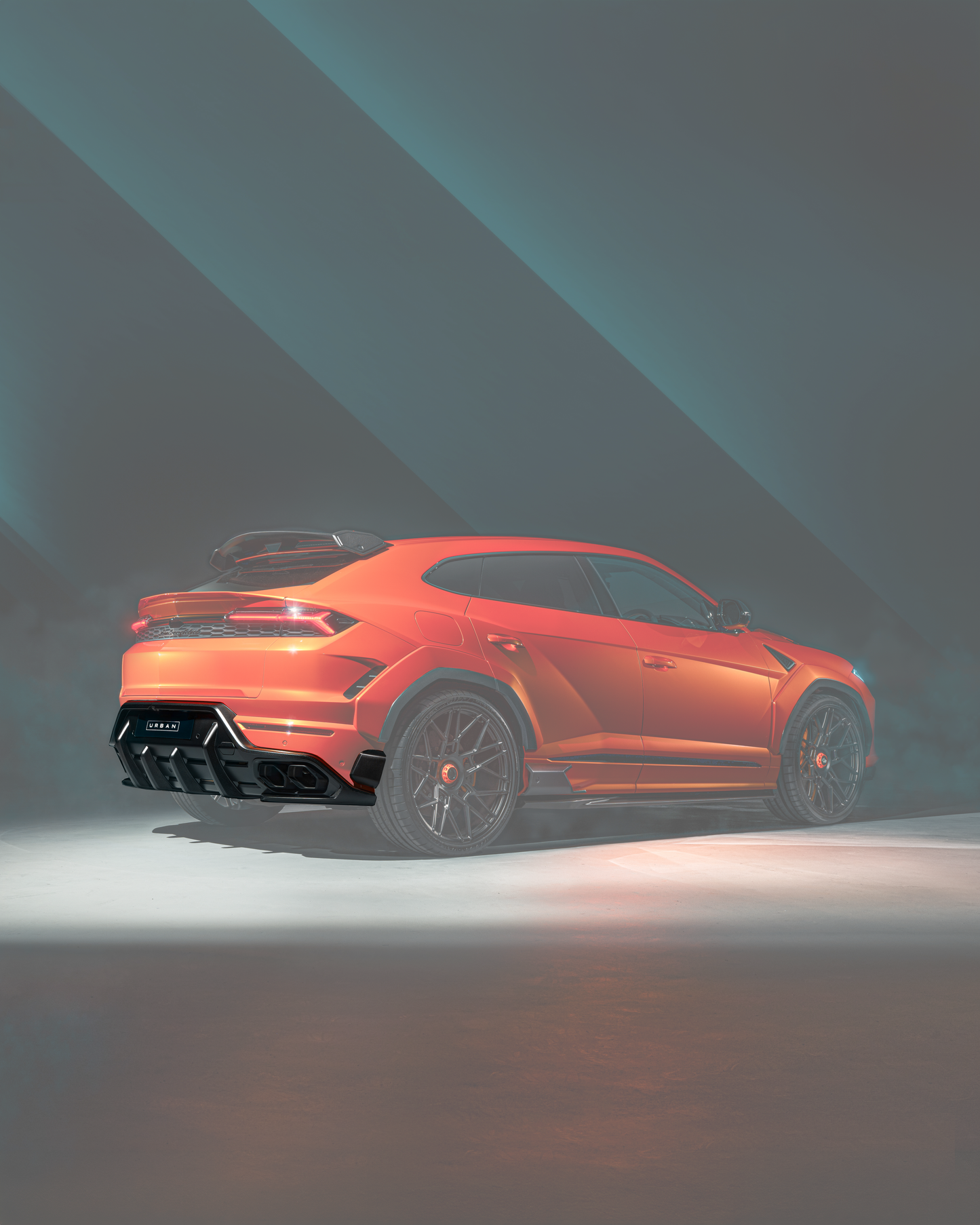 Urus SE - Rear Diffuser Assembly - Visual Carbon Fibre