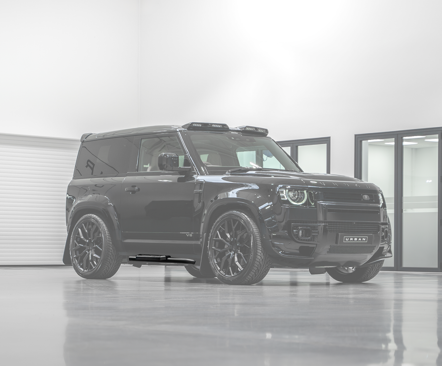 Defender L633 90 Side Steps - Chequer Finish