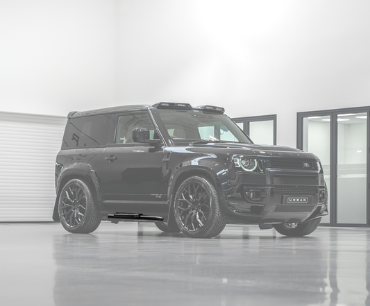 Defender L633 90 Side Steps - Chequer Finish