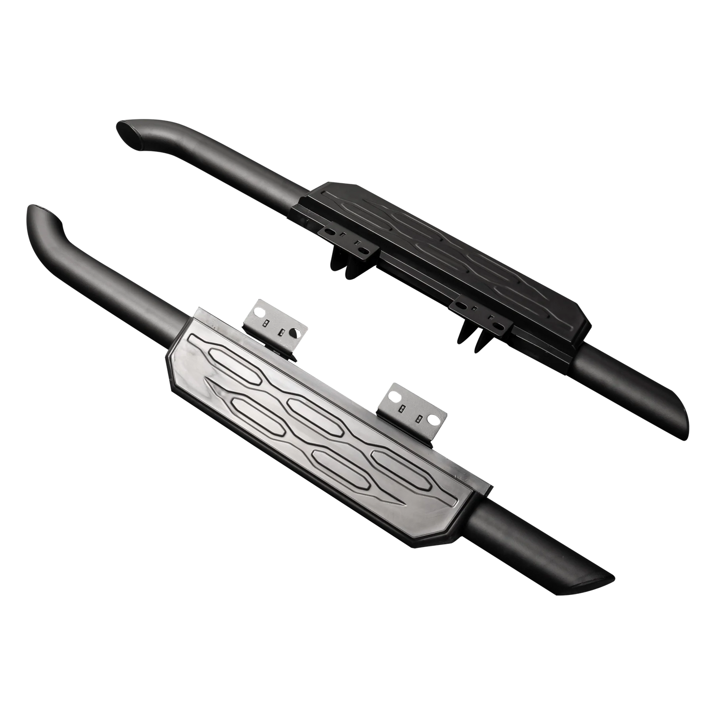 Defender L663 90 Side Steps - Hex Finish