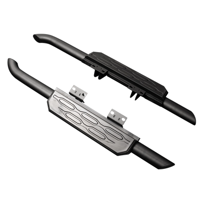 Defender L663 90 Side Steps - Hex Finish