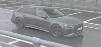 Audi C8 RS6 / RS7 Lower Side Sills - Visual Carbon Fibre with URBAN Emblem