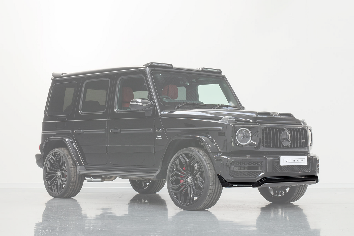 Mercedes W463A G-Wagon Softkit Front Splitter with Integrated Daytime Running Lights (OEM G63 Bumper Only)