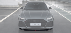 Audi C8 RS6 / RS7 Front Splitter with URBAN Branding - Visual Carbon Fibre with URBAN Emblem