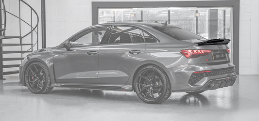 Audi RS3 8Y Saloon Rear Lip Spoiler - Visual Carbon Fibre