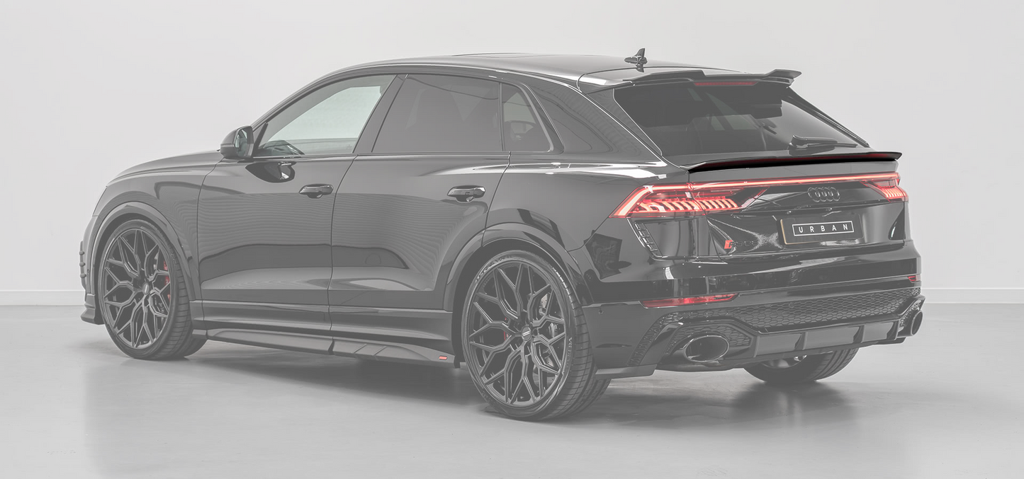 Audi RSQ8 Pre-Facelift Lower Rear Lip Spoiler - Visual Carbon Fibre