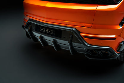 Urus SE - Rear Diffuser Assembly - Visual Carbon Fibre