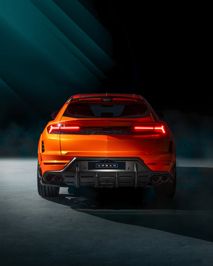 Urus SE - Rear Diffuser Assembly - Visual Carbon Fibre