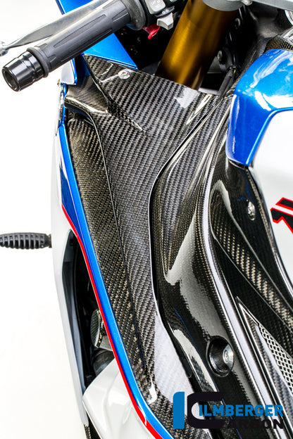 Upper part of the left fairing side panel carbon