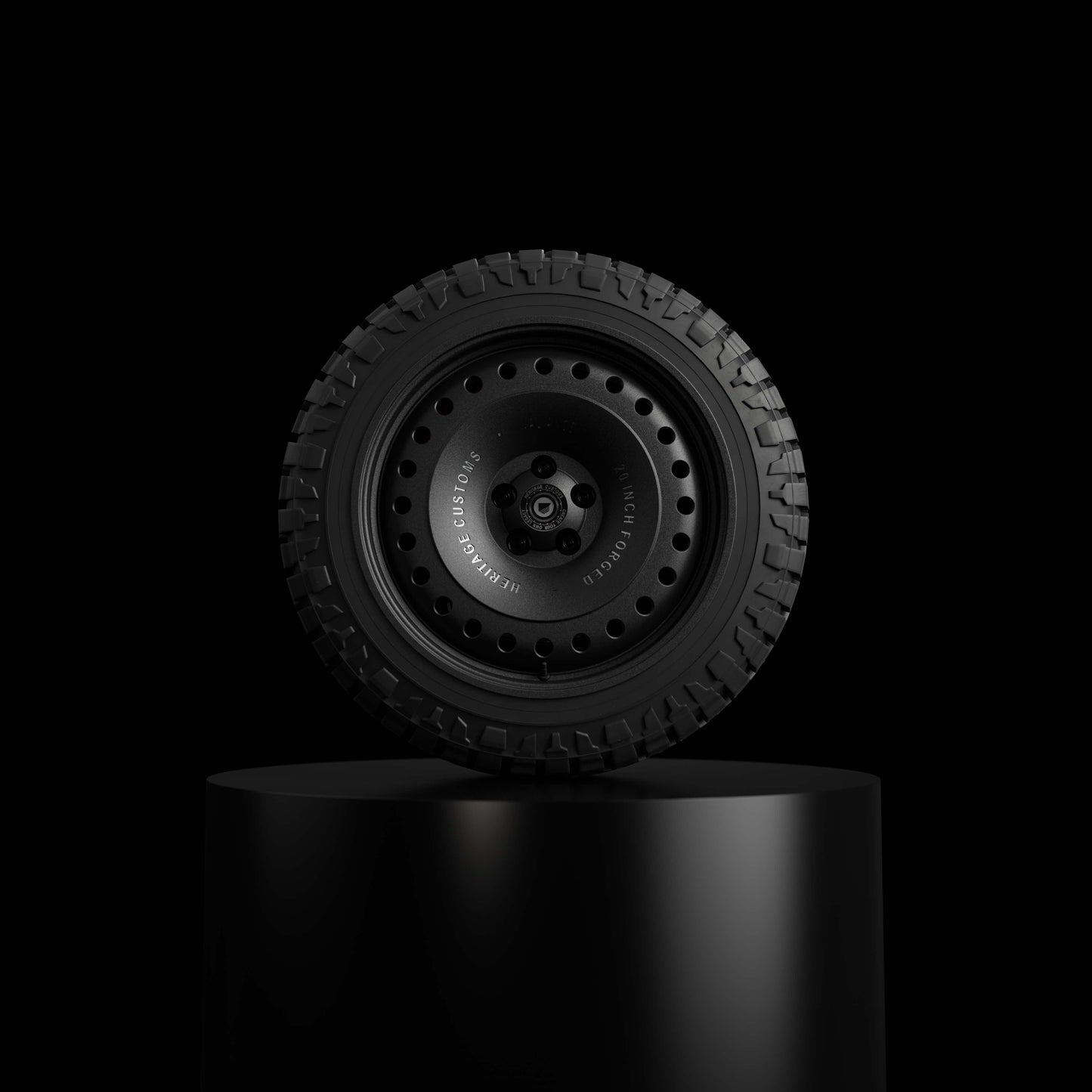 Heritage Customs Rock Dust 20” Satin Black