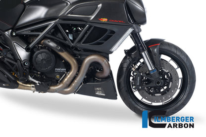 Motor spoiler/oil cooler cover right side carbon
