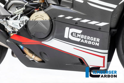 Bellypan for slip-on exhaust Panigale V4