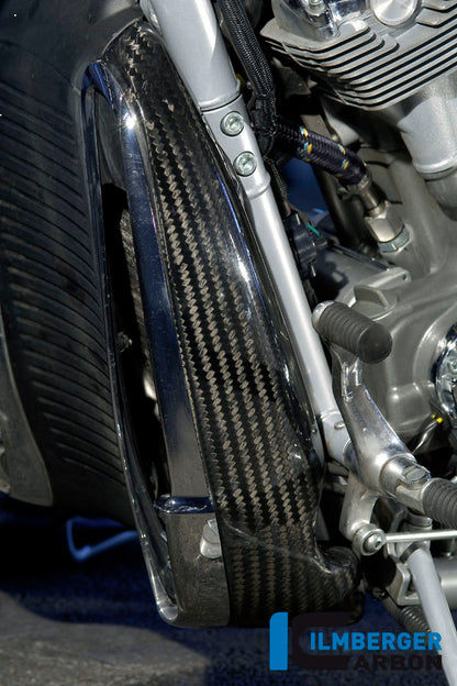 Water radiator cover left carbon for Harley-Davidson V Rod