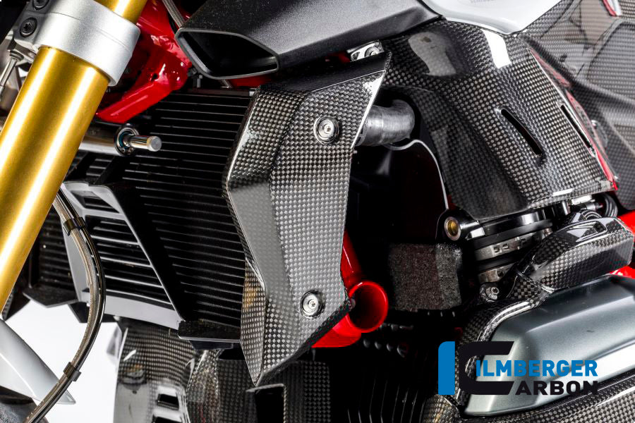 Water radiator cover left carbon