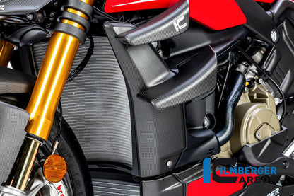 Radiator cover left matt V4 Streetfighter