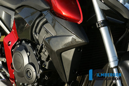 Water radiator cover right carbon