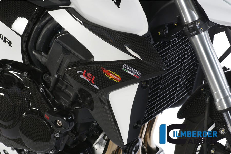 Water radiator cover right carbon