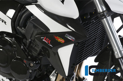 Water radiator cover right carbon