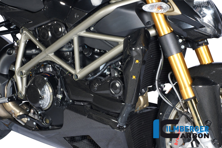 Water radiator cover right carbon