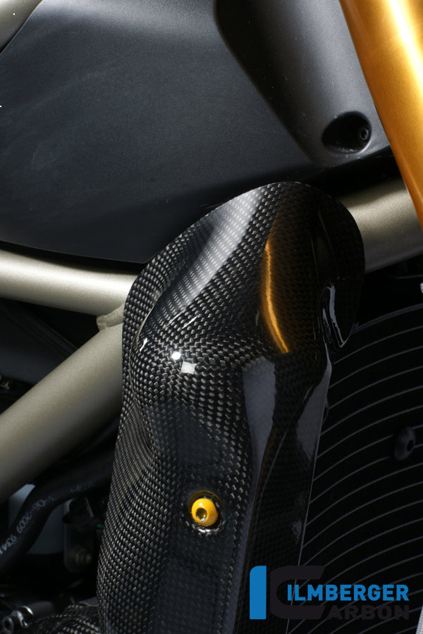 Water radiator cover right carbon