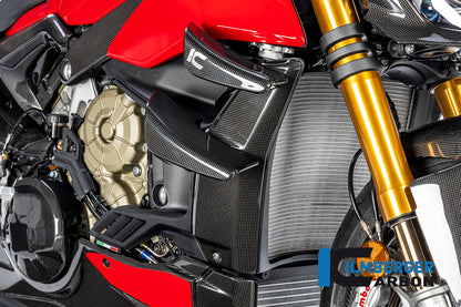 Radiator cover right gloss V4 Streetfighter