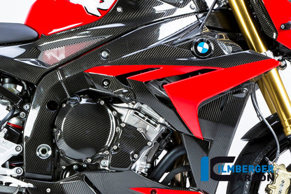Water radiator cover right carbon