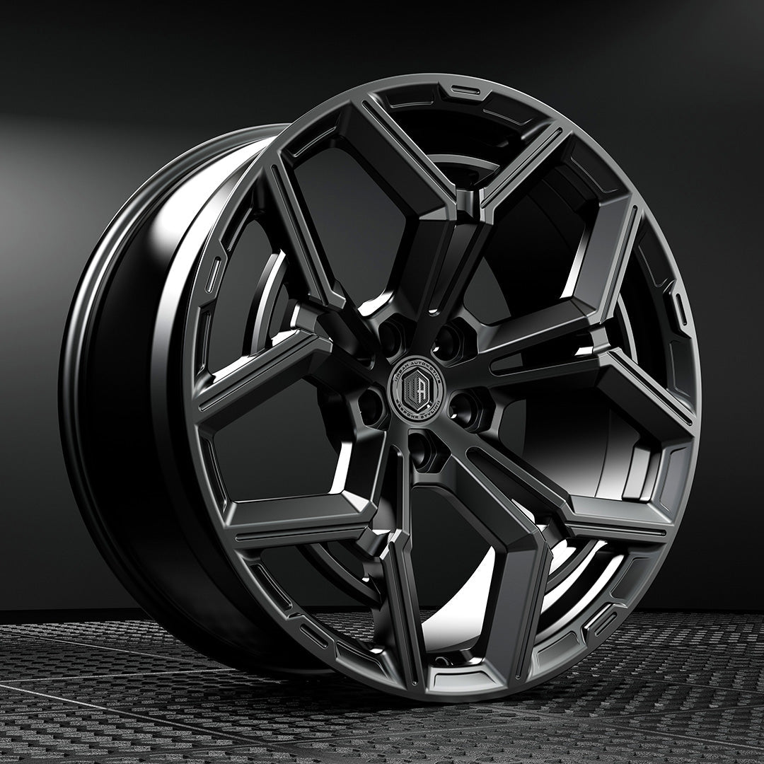 23" WX2-R - 5x120 - ET35 - Satin Black - Front (L663)