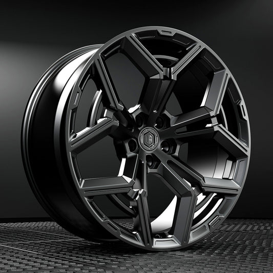 23" WX2-R - 5x120 - ET35 - Satin Black - Front (L663)